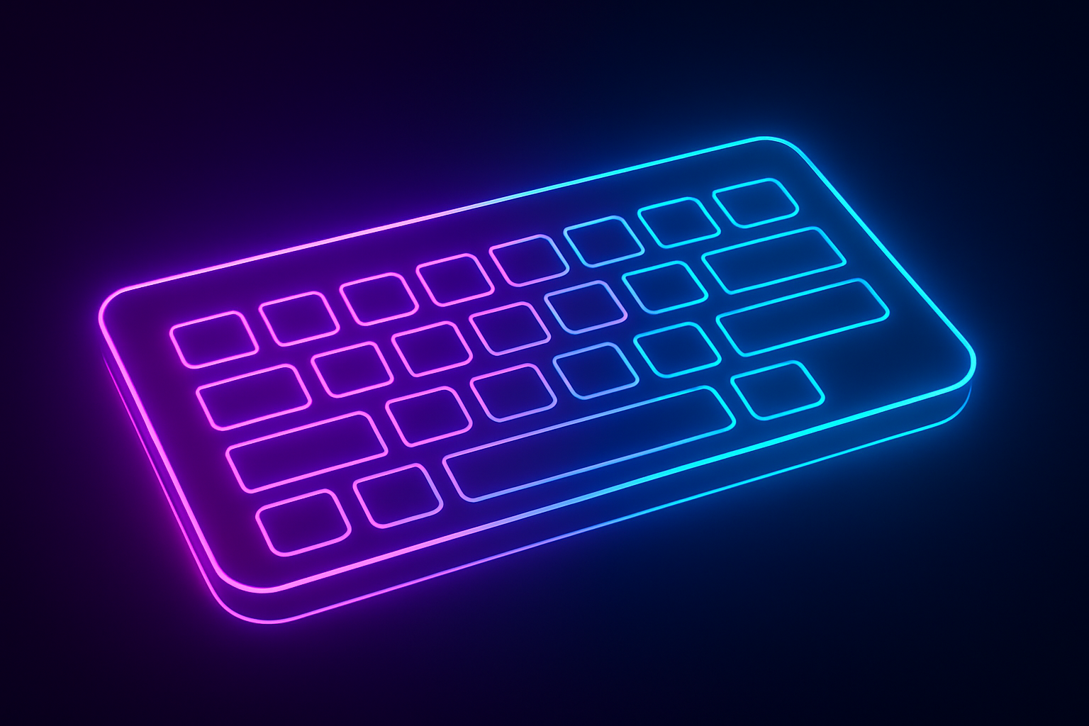 neon keyboard